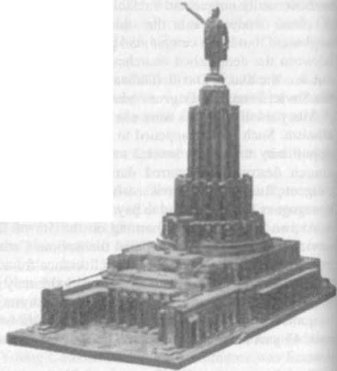 Lazar Kaganovich and Stalin - Plans for the Palace of the Soviets (or the Kahal Castle)