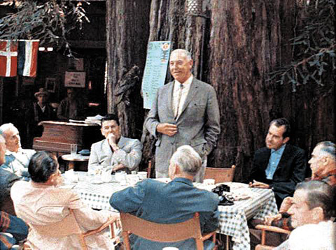 Nixon and Reagan at Bohemian Grove