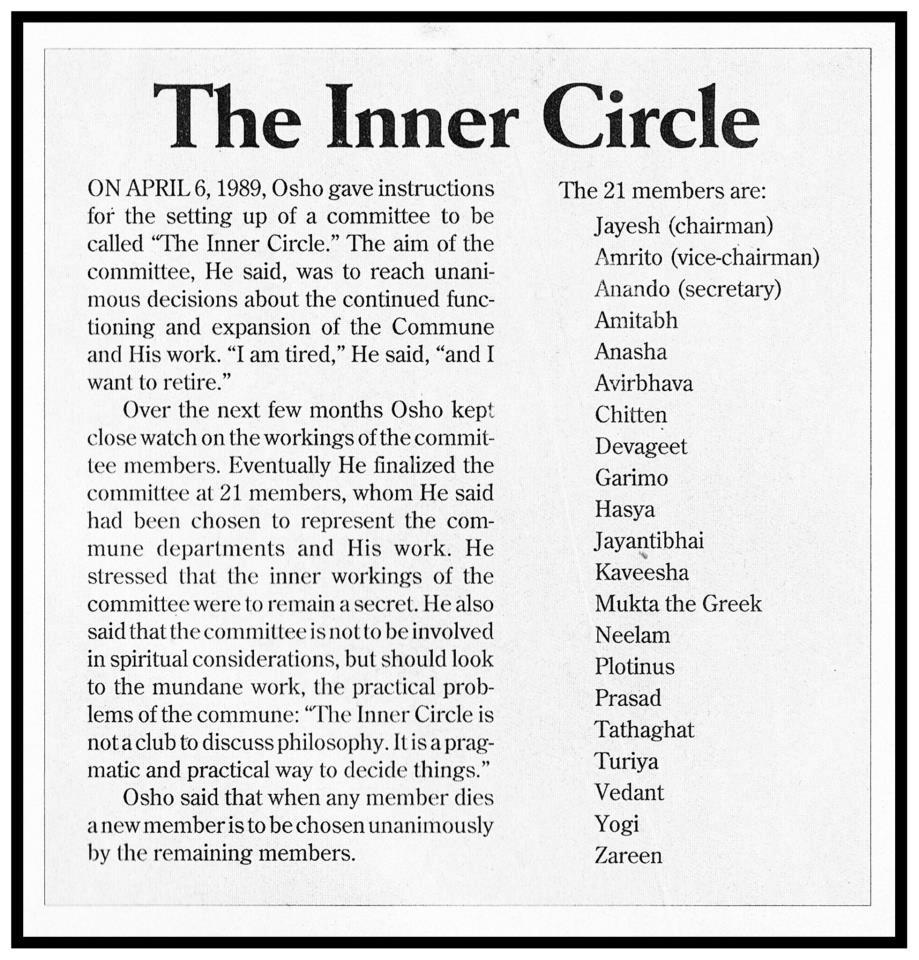 The "Inner Circle"