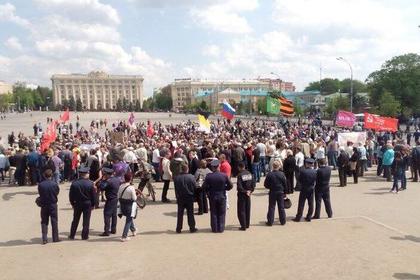 Митинг о референдуме в Харькове