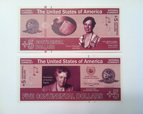 US Continental dollar, 5 UCD