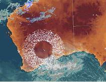 HAARP: Изображение, обозреваемое на радарах, над Австралией 22 января 2010 г.