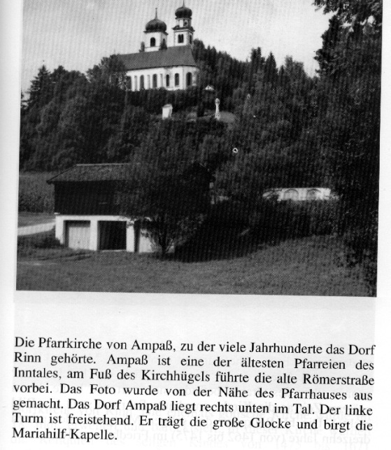 The parish church of Ampa, to which the village of Rinn belonged - Jewish Ritual Murder by Hellmut Schramm