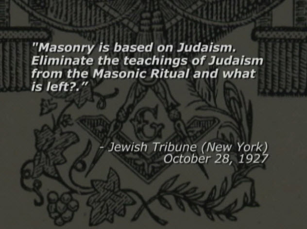 Масонство основано на Иудаизме. Устраните учения Иудаизма из Масонских ритуалов, и что осталось?