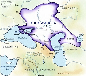 Map of Khazaria - Invisible Khazaria by Tatyana Gracheva