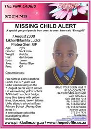 Missing child alert