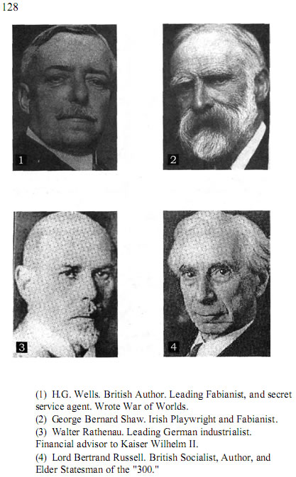 H.G. Wells, George Bernard Shaw, Walter Rathenau, Lord Bertrand Russell - The Tavistock Institute For Human Relations